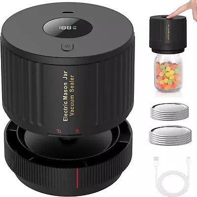 $41.95 • Buy Electric Mason Jar Vacuum Sealer Kit For Wide Mouth And Regular Mouth Mason Jars