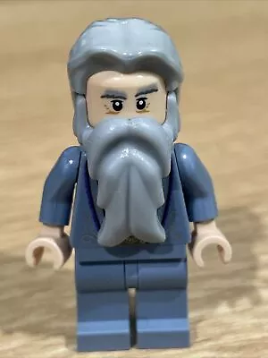 LEGO Harry Potter Albus Dumbledore Sand Blue Outfit With Silver Embroidery Hp099 • $25