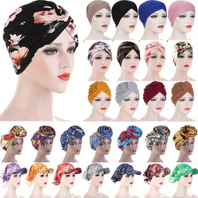 Chemo Cap Head Turban Muslim Cancer Hat Hijab Women UK Scarf Hair Wraps Ladies ☆ • £3.78