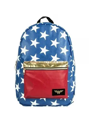 Dc Comics Wonder Woman Stars Print Costume Colours Backpack Bag • £49.99