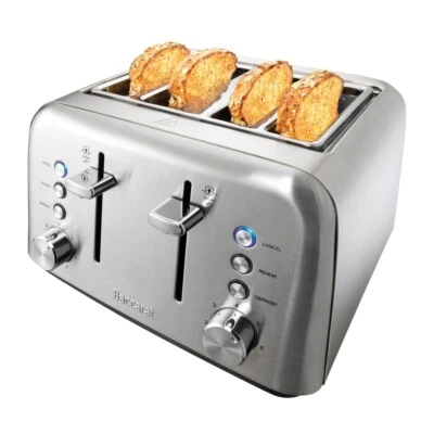 $79.99 • Buy Baccarat The Toasty Slice 4 Slice Toaster Stainless Steel Brand New