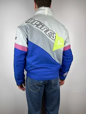 Vintage Dainese Road X2 Moto Racing Men's 2 In 1 Jacket Vest Gilet Size 52 L-XL • $114.75