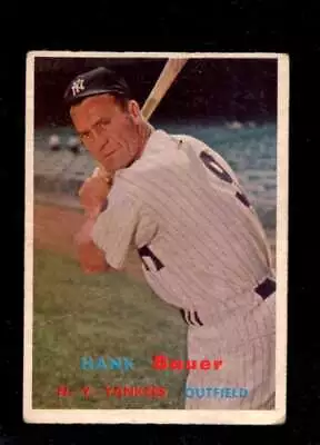 1957 Topps #240 Hank Bauer Poor Yankees Uer *az6004 • $5.50