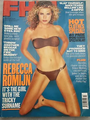 FHM Magazine #110 - March 1999 - Rebecca Romijn Cosmetic Surgery Steps Girls • £8.39