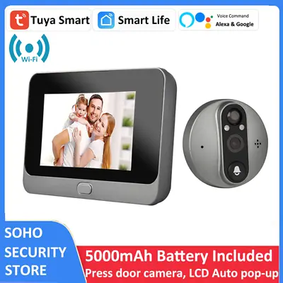 Smart Wireless WiFi Doorbell Intercom Video Camera Door Ring Bell Chime Security • $109.02