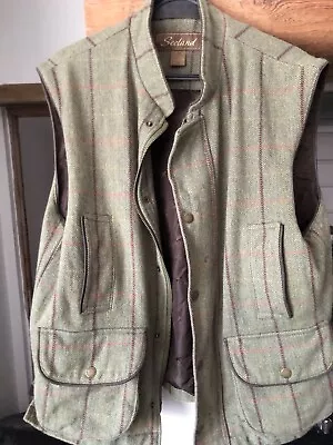 Men’s Tweed Country Gilet. Sealand Size M. Full Zip. Used Some Small Marks • £15