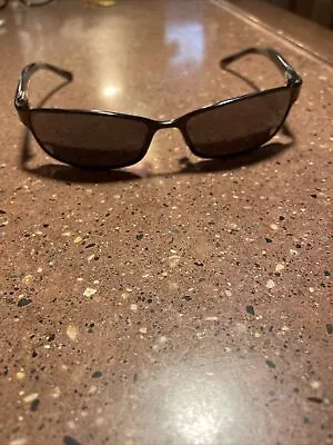 MAUI JIM SHORELINE MJ-114-02 Gunmetal Black Gray Sunglasses Cracked Lens • $45