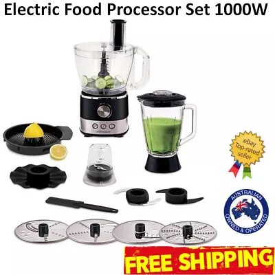 Food Processor Electric Chopper Grinder Blender 1000W Juicer Grater Grinding • $149.90