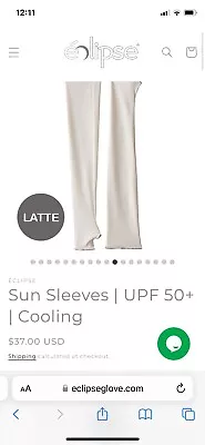 UV Sun Protection Arm Sleeve Gloves Medium Unisex Cycling Golf Outdoor Sports • $18.99
