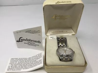 Landstrom's Vintage Black Hills Gold Watch W/ Tags/Orig. Box- For Repair; Read:) • $35