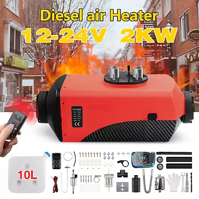 2KW Diesel Air Heater 12V-24V NEW LCD 2000W Caravan Car Truck Boat RV Parking • $92.99