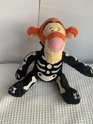 £7.50 • Buy Disney Store Skeleton Tigger 9  Beanie Soft Plush Cuddly Teddy Toy
