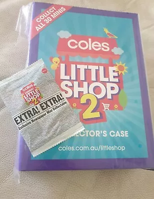 COLES Little Shop2 Mini Collectable (full Set )in Case +Exclusive Newspaper Mini • $34.95