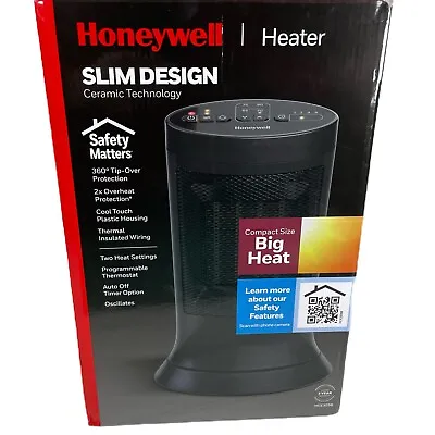 Honeywell Digital Ceramic Slim Compact Tower Heater Black • $19.95