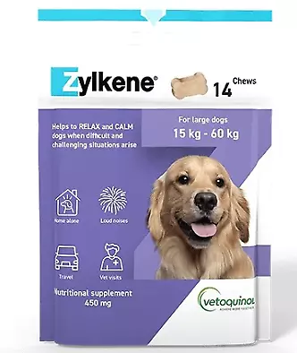 Zylkene Chews 14 Pack  450MG Large Dog 15kg - 60kg • $43.86