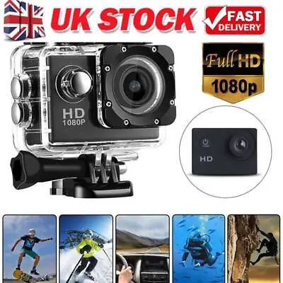 £18.39 • Buy LCD Full HD 1080P Action Camera Sports Cam Underwater 30M Camcorder DV DVR UK