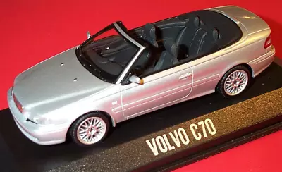 Wonderful PR-modelcar  VOLVO C70 CONVERTIBLE 1999 - Silver - 1/43 • $69.95