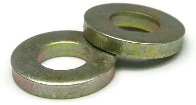 Extra Thick Flat Washers Grade 8 Yellow Zinc - USA Made SAE Inch Sizes • $44