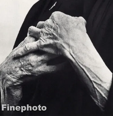 $119.21 • Buy 1958 Isak Dinesen Karen Blixen Author HANDS By Richard Avedon Vintage Photo Art