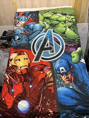 Marvel Avengers Twin-Full Sized Bedspread Quilt • $18