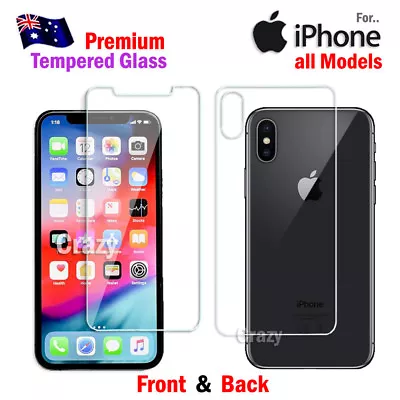 Tempered Glass Screen Protector For IPhone XR 12 11 Pro XS Max X 6 6S 7 8 Plus • $4.99