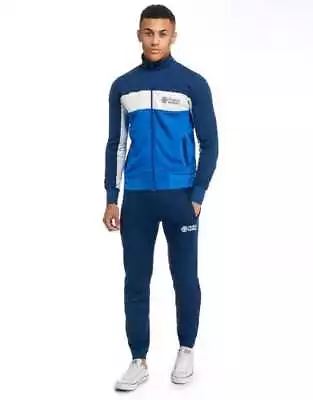 Franklin & Marshall Mens Navy Colour Block Full Tracksuit L XL XXL • £110