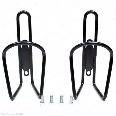 2 Pack Universal Design Lightweight Alloy Bicycle Water Bottle Cages W/ Bolts • $7.95