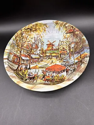 Vintage 1971 Daher Decorated Ware Oval Tin Tray Made In England City Scene 10in • $15