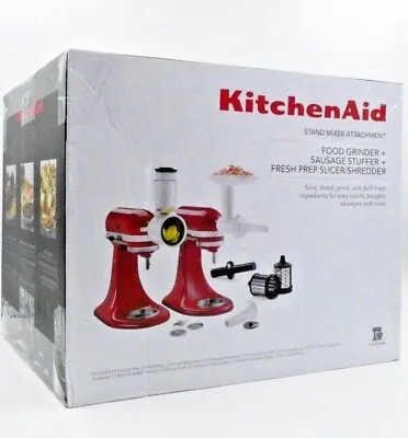 £89.56 • Buy KitchenAid Stand Mixer Attachment Pack Food Grinder Sausage Stuffer Shredder ✅✅✅