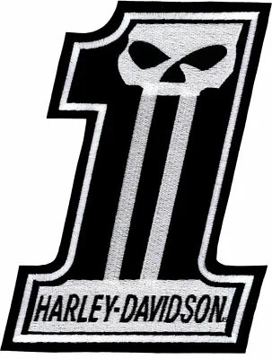Harley Davidson Number 1 Skull Vest - Jacket Back PATCH Sew On Patch 12  Length • $18