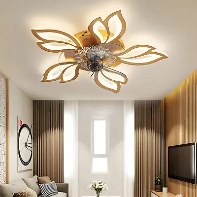 25  5 Heads Flower Petal Style Dimmiable LED Ceiling Lights Bedroom Living Room • £89.95