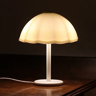 Yellow Mushroom Table Lamp Murano Glass Shade Attributed To F Fabbian VGC • £379