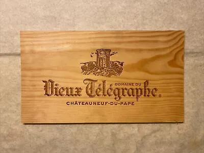 1 Rare Wine Wood Panel Domaine Vieux Télégraphe Vintage CRATE BOX SIDE 2/24 61 • $8.95