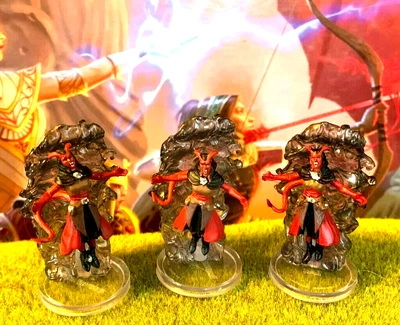 $10.20 • Buy Vampire Spellcaster Tiefling X3 LOT D&D Miniature Dungeons Dragons Boneyard Mage
