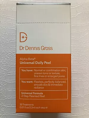 Dr. Dennis Gross Alpha Beta Universal Daily Peel 30 Treatments Exp.9/24 Or Later • $47.99