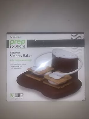 Progressive Prep Solutions Microwave S'mores Maker Brown/White NEW (Open Box) • $21.90