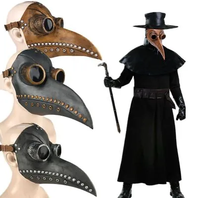 Doctor Bird Masks - Synthetic Leather Plague Bird Mask Halloween Cosplay Props • $27.96