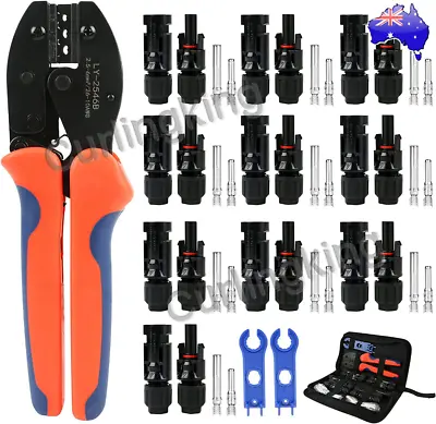 Solar Panel For Mc4 Crimper Cable Stripper Wiring Connector Crimping Tools Set • $18.99