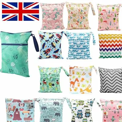 £5.39 • Buy Wet Nappy Bag Large Water Resist 2 Section Hanging Lanyard Swimming Kids Adult