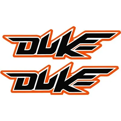 Ktm Duke Stickers /decals X2 For Motorbikes And Helmets 90mm X 25mm • £3.49