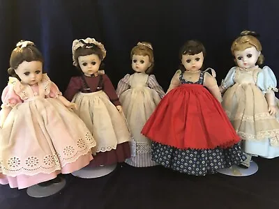 Set 5 Madame Alexander Little Women Dolls Desirable Lissy Face Circa 1961-63 • $295