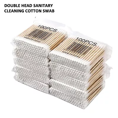 1000-5000Pcs Disposable Cotton Swab Wooden Handle Ear Buds Q-Tip Makeup Cosmetic • $16.86