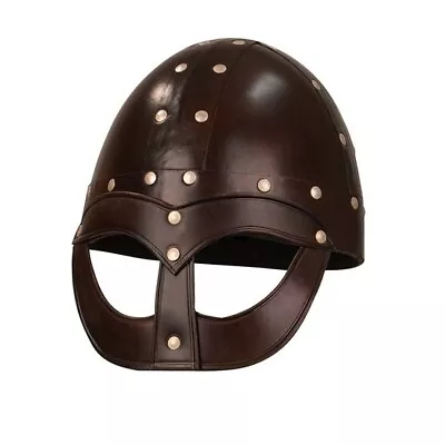 Medieval Leather Vendel Viking Helmet • $69.95