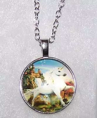 $19.89 • Buy Silver 20  Necklace PEGASUS UNICORN HORSE FAIRY Pendant  Female Free $10 GIFT 