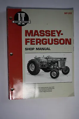 Massey Ferguson Mf 202 175 180 205 210 220 2675 2705  Tractor I&t Shop Manual   • $47.50