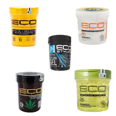 Eco Styler Gel - Coconut Olive Argansuper Proteingoldcannabis Black Castor • £5.99