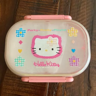 Sanrio Hello Kitty 1996 Pink Lunch Box Vintage Used Rare Collector • $9.99