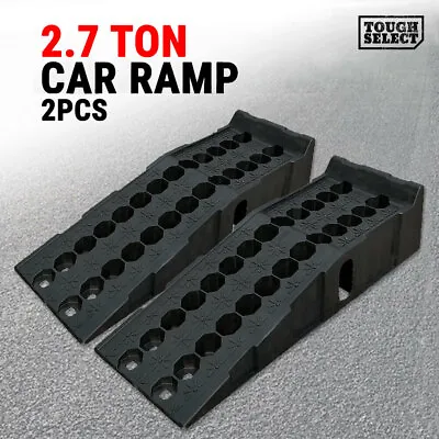 2Pcs Car Ramp Lift Loading 2.7Ton Service Vehicle 17cm Rise Pair Antiskid 2720kg • $121.50