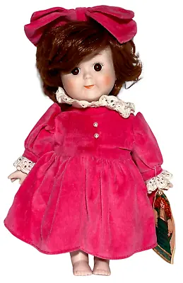 Victoria Ashlea Porcelain Doll House Of Global Art 1983 12” Brunette Brown Eyes • $14.84