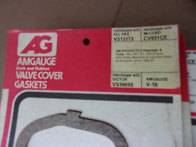 $10.99 • Buy AMGAUGE    P/N  V16    Engine Valve Cover Gasket 